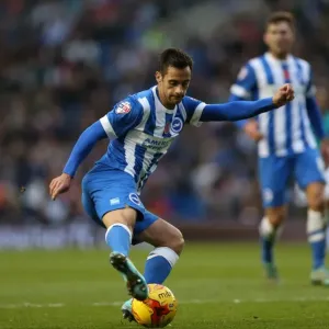 Brighton & Hove Albion's Sam Baldock Scores Against Wigan Athletic - Sky Bet Championship 2014