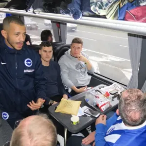 Brighton and Hove Albion's Sky Bet 10 in 10 Bus Journey: Fans with Lian Rosenior Heading to Birmingham City Game (17DEC16) Brighton and Hove Albion's Sky Bet 10 in 10 Bus Journey: Fans with Lian Rosenior Heading to Birmingham City Game (17DEC16)