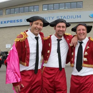 Brighton & Hove Albion's Spanish Day: Fans Don Bright Seafront Colors vs. Bolton Wanderers (September 21, 2013) Brighton & Hove Albion's Spanish Day: Fans Don Bright Seafront Colors vs. Bolton Wanderers (September 21, 2013)