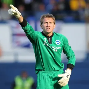Brighton & Hove Albion's Tomasz Kuszczak in Action at Ipswich Town, Skybet Championship 2013 Brighton & Hove Albion's Tomasz Kuszczak in Action at Ipswich Town, Skybet Championship 2013