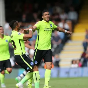 Brighton and Hove Albion's Tomer Hemed Scores Decisive Penalty in 2-1 Sky Bet Championship Win over Fulham (August 15, 2015) Brighton and Hove Albion's Tomer Hemed Scores Decisive Penalty in 2-1 Sky Bet Championship Win over Fulham (August 15, 2015)