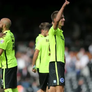 Brighton and Hove Albion's Uwe Huenemeier Celebrates Championship Victory over Fulham (15/08/2015) Brighton and Hove Albion's Uwe Huenemeier Celebrates Championship Victory over Fulham (15/08/2015)