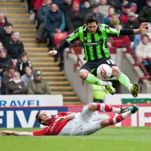 Brighton & Hove Albion's Vicente at Oakwell Stadium during Barnsley vs. Brighton Npower Championship Match, 28th April 2012 Brighton & Hove Albion's Vicente at Oakwell Stadium during Barnsley vs. Brighton Npower Championship Match, 28th April 2012