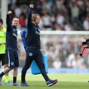 Brighton and Hove Albion's Victory Celebration: Paul Watson and Antony Stuart at Fulham's Craven Cottage (15/08/2015) Brighton and Hove Albion's Victory Celebration: Paul Watson and Antony Stuart at Fulham's Craven Cottage (15/08/2015)