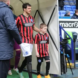 Brighton Mascot Faces Off against Bolton Wanderers during Sky Bet Championship Match, 28th February 2015