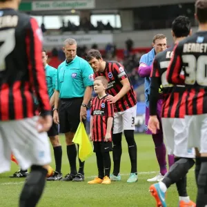 Brighton Mascot's Exciting Encounter at Bolton Wanderers Championship Match, 28th February 2015