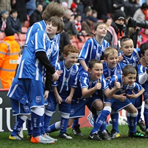Brighton Mascots at Stoke City for the FA Cup 5th Round, Feb 2011