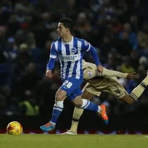 Brighton Midfielder Beram Kayal in Action Against Leeds United, February 2015 Brighton Midfielder Beram Kayal in Action Against Leeds United, February 2015