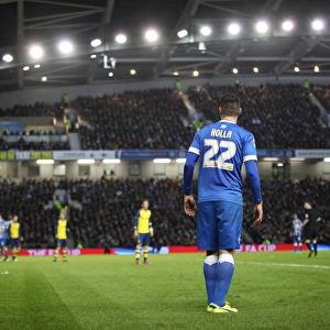 Brighton Midfielder Danny Holla in Action Against Arsenal during FA Cup Clash at American Express Community Stadium (January 2015)