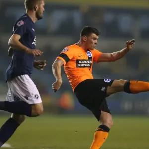 Brighton Midfielder Danny Holla in Action against Millwall (Millwall 17MAR15)