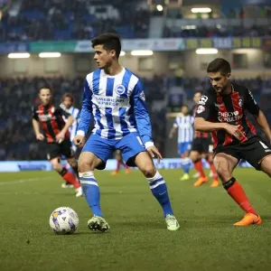 Brighton Midfielder Joao Carlos Teixeira in Action Against AFC Bournemouth (April 2015) Brighton Midfielder Joao Carlos Teixeira in Action Against AFC Bournemouth (April 2015)