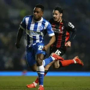 Brighton Midfielder Kazenga LuaLua in Action Against AFC Bournemouth (April 2015) Brighton Midfielder Kazenga LuaLua in Action Against AFC Bournemouth (April 2015)