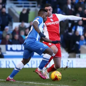 Brighton Midfielder Kazenga LuaLua in Action Against Birmingham City, February 2015 Brighton Midfielder Kazenga LuaLua in Action Against Birmingham City, February 2015