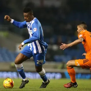 Brighton Midfielder Rohan Ince in Action Against Ipswich Town (January 2015)