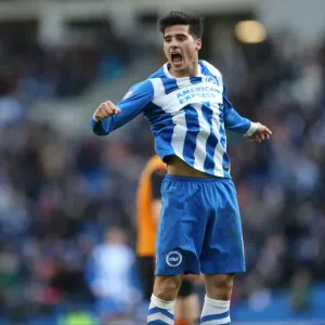 Brighton Midfielder Teixeira's Disallowed Goal Celebration vs. Wolverhampton Wanderers (2015) Brighton Midfielder Teixeira's Disallowed Goal Celebration vs. Wolverhampton Wanderers (2015)