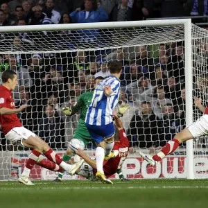 Brighton v Barnsley nPower Championship - Ryan Harley scores Albions second goal Brighton v Barnsley nPower Championship - Ryan Harley scores Albions second goal