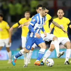 Brighton's Beram Kayal in Action Against Derby County, Sky Bet Championship 2015 Brighton's Beram Kayal in Action Against Derby County, Sky Bet Championship 2015
