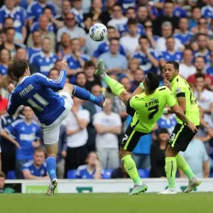 Brighton's Beram Kayal in Action against Ipswich Town during Sky Bet Championship Clash, August 2015