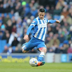 Brighton's Beram Kayal Fires Determined Shot Against Wolverhampton Wanderers in Sky Bet Championship Clash, March 2015 Brighton's Beram Kayal Fires Determined Shot Against Wolverhampton Wanderers in Sky Bet Championship Clash, March 2015