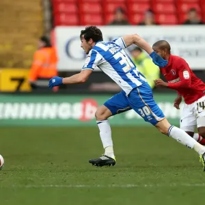 Brighton's Will Buckley in Action against Charlton Athletic, Npower Championship, December 8, 2012