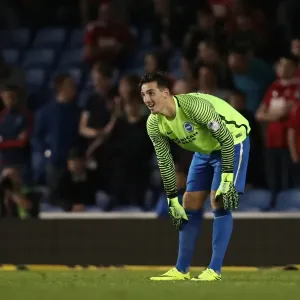 Brighton's Defender Dunk Dives in as Goalkeeper: Nottingham Forest vs. Brighton & Hove Albion, EFL Sky Bet Championship (12th August 2016) Brighton's Defender Dunk Dives in as Goalkeeper: Nottingham Forest vs. Brighton & Hove Albion, EFL Sky Bet Championship (12th August 2016)