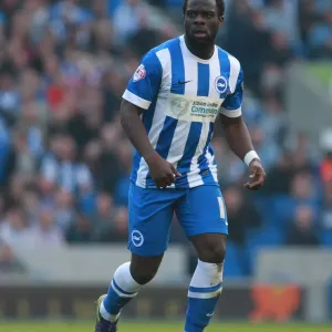 Brighton's Elvis Manu Scores on Home Debut Against Cardiff City (03OCT15) Brighton's Elvis Manu Scores on Home Debut Against Cardiff City (03OCT15)