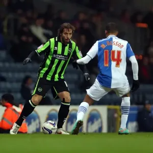 Brighton's Inigo Calderon in Action against Blackburn Rovers, Npower Championship, January 22, 2013 Brighton's Inigo Calderon in Action against Blackburn Rovers, Npower Championship, January 22, 2013