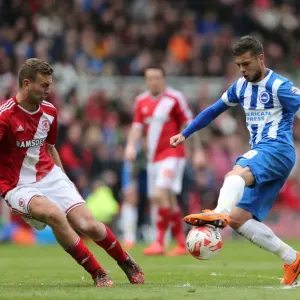 Brighton's Jake Forster-Caskey in Action Against Middlesbrough, Sky Bet Championship 2015