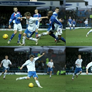 Brighton's Jake Robinson in Intense Action Against Chesterfield