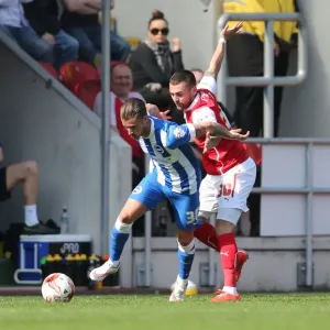 Brighton's Joe Bennett in Action against Rotherham United (6th April 2015)
