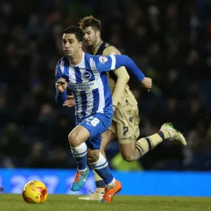 Brighton's Kayal in Action Against Leeds United, February 2015 Brighton's Kayal in Action Against Leeds United, February 2015
