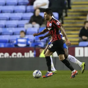 Brighton's Ledesma in Action: Reading vs. Brighton and Hove Albion, Championship 2015