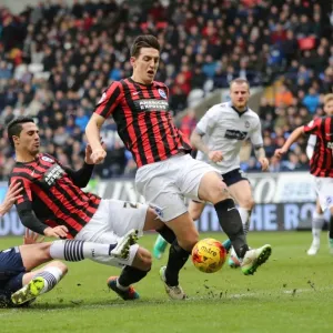 Brighton's Lewis Dunk in Action Against Bolton Wanderers (February 2015)