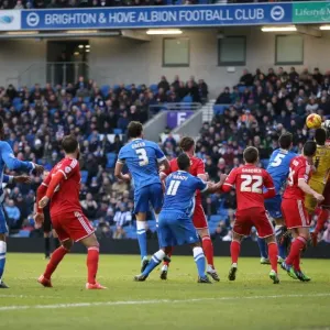 Brighton's Lewis Dunk Scores the Winning Goal Against Nottingham Forest in 2015 Brighton's Lewis Dunk Scores the Winning Goal Against Nottingham Forest in 2015