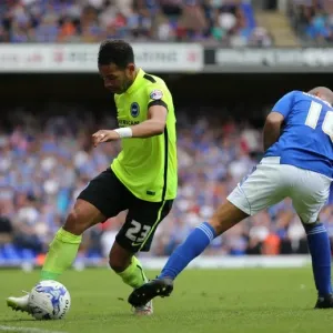 Brighton's Liam Rosenior in Action against Ipswich Town in Sky Bet Championship Clash (28/08/2015)