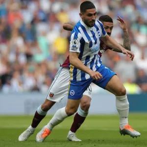 Brighton's Maupay Fights for Possession Against West Ham in Intense Premier League Clash (22MAY22) Brighton's Maupay Fights for Possession Against West Ham in Intense Premier League Clash (22MAY22)