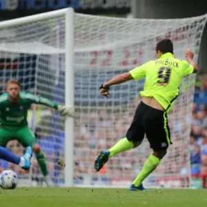 Brighton's Sam Baldock Scores During Ipswich Town Clash in Sky Bet Championship (28/08/2015)