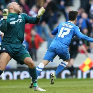 Brighton's Teixeira Scores Second Goal Against Birmingham City (21FEB15) Brighton's Teixeira Scores Second Goal Against Birmingham City (21FEB15)