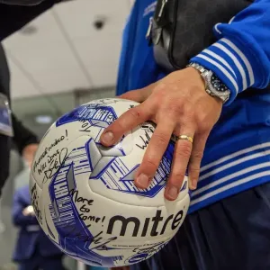 Brighton's Tomer Hemed Celebrates Championship Victory Over Fulham with Match Ball and Media Brighton's Tomer Hemed Celebrates Championship Victory Over Fulham with Match Ball and Media