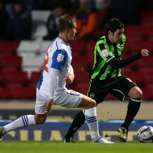 Brighton's Vicente in Flight: Blackburn vs. Brighton, Npower Championship, January 2013 Brighton's Vicente in Flight: Blackburn vs. Brighton, Npower Championship, January 2013