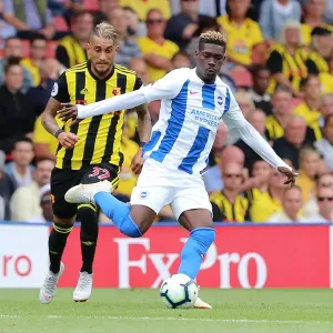 Brighton's Yves Bissouma in Action Against Watford - Premier League Matchday 1, 2018