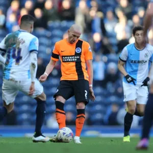 Bruno Saltor of Brighton and Hove Albion in Action against Blackburn Rovers, Sky Bet Championship 2015