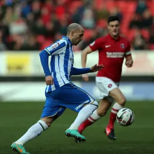 Bruno Saltor of Brighton & Hove Albion in Action Against Charlton Athletic, Npower Championship, December 8, 2012