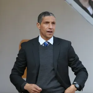 Chris Hughton Guides Brighton and Hove Albion in Sky Bet Championship Battle against Rotherham United (06APR15)