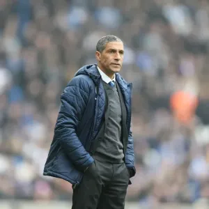 Chris Hughton Leads Brighton and Hove Albion Against Norwich City, April 2015 Chris Hughton Leads Brighton and Hove Albion Against Norwich City, April 2015