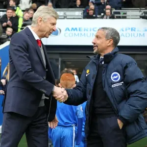 Chris Hughton vs. Arsene Wenger: Battle of the Managers - Brighton and Hove Albion vs. Arsenal, Premier League 04MAR18 Chris Hughton vs. Arsene Wenger: Battle of the Managers - Brighton and Hove Albion vs. Arsenal, Premier League 04MAR18