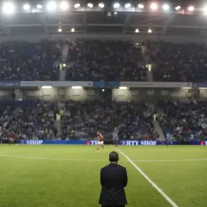 Chris Hughton Watches as Brighton and Hove Albion Take on Nottingham Forest in EFL Sky Bet Championship (12AUG16) Chris Hughton Watches as Brighton and Hove Albion Take on Nottingham Forest in EFL Sky Bet Championship (12AUG16)