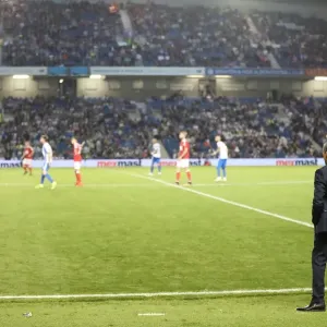 Chris Hughton Watching Brighton and Hove Albion vs. Nottingham Forest EFL Championship Match, August 12, 2016 Chris Hughton Watching Brighton and Hove Albion vs. Nottingham Forest EFL Championship Match, August 12, 2016