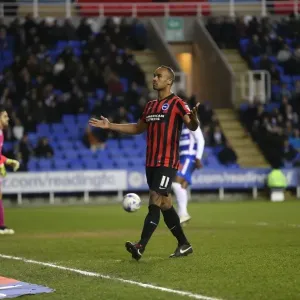 Chris O'Grady Scores Penalty for Brighton and Hove Albion Against Reading (10MAR15)