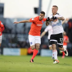 Clash at Craven Cottage: Fulham vs. Brighton & Hove Albion, EFL Sky Bet Championship, 02JAN17 Clash at Craven Cottage: Fulham vs. Brighton & Hove Albion, EFL Sky Bet Championship, 02JAN17